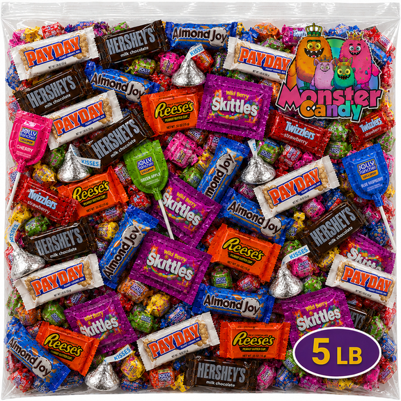Chocolate and Candy Party Favor Candy Mix - 5 lb Pinata Stuffers Candy Bulk - Goodie Bag Stuffers for Kids Party Favors - Chocolate Candy Variety Pack Bulk - Bulk Candy Individually Wrapped Candies