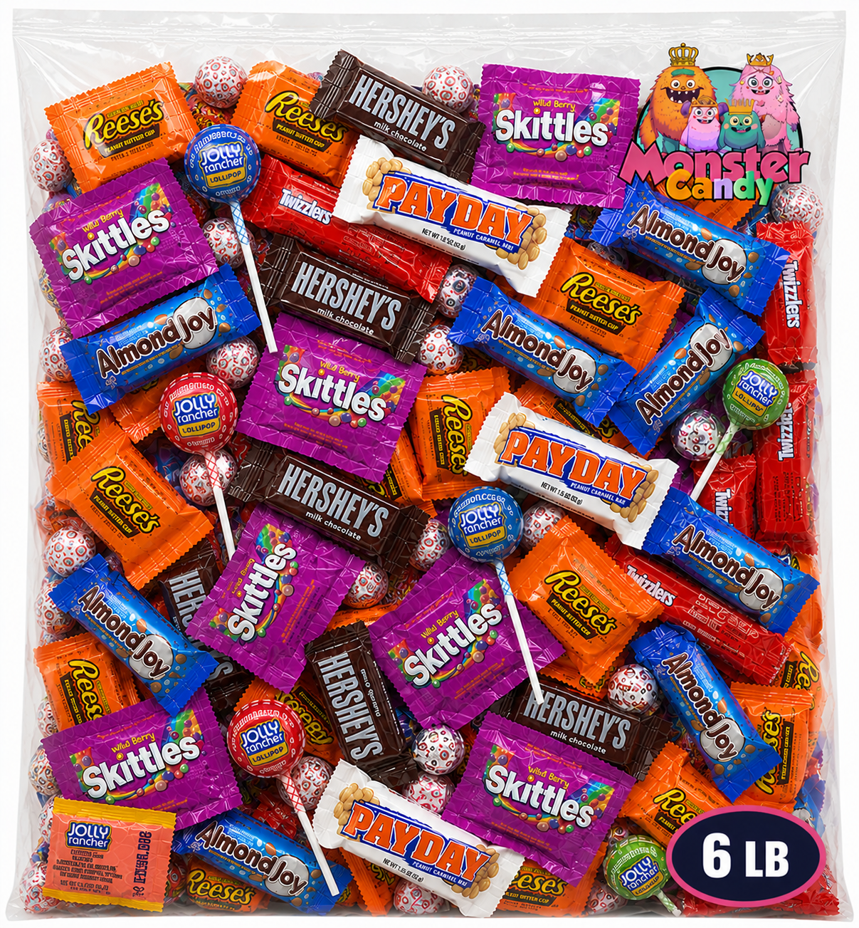 Chocolate and Candy Party Favor Candy Mix - 6 lb Pinata Stuffers Candy Bulk - Goodie Bag Stuffers for Kids Party Favors - Chocolate  Candy Variety Pack Bulk - Bulk Candy Individually Wrapped Candies