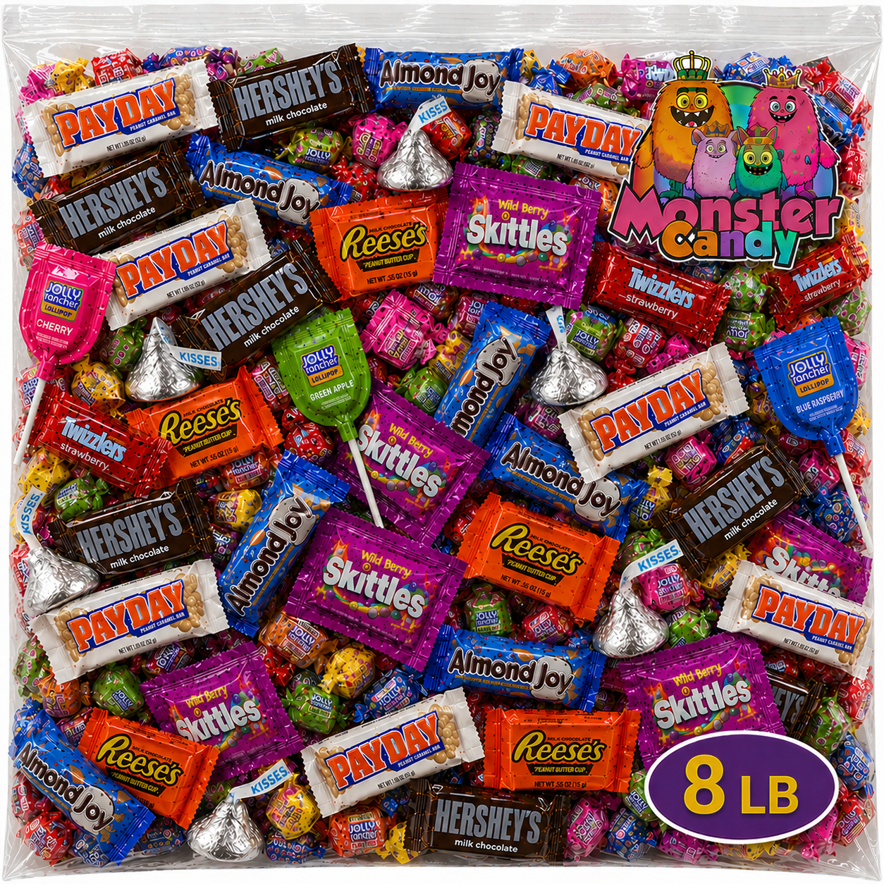 Chocolate and Candy Party Favor Candy Mix - 8 lb Pinata Stuffers Candy Bulk - Goodie Bag Stuffers for Kids Party Favors - Chocolate  Candy Variety Pack Bulk - Bulk Candy Individually Wrapped Candies