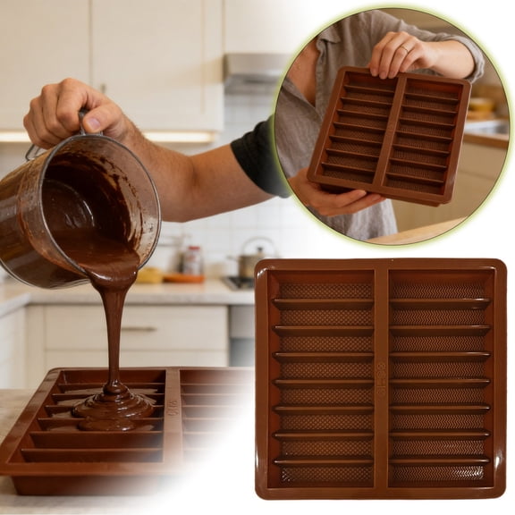 Chocolate Candy Silicone Easy Release Energy Bar Maker Bar Mould for Wedding Birthday Kitchen Party Non Stick Reusable
