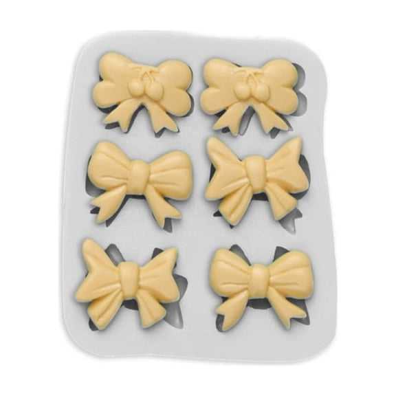 Chocolate Candy Sugar Craft Exquisite Bow-knot Gum Paste Mold Cake Decorating Tools Family Art Silicone Bowknots Mold