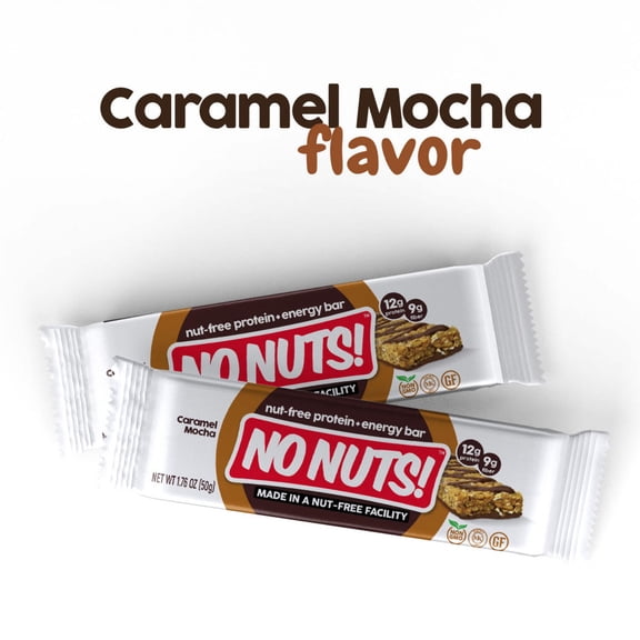 No Nuts! Chocolate Caramel Mocha Snack Bars - 12 Bar Pack