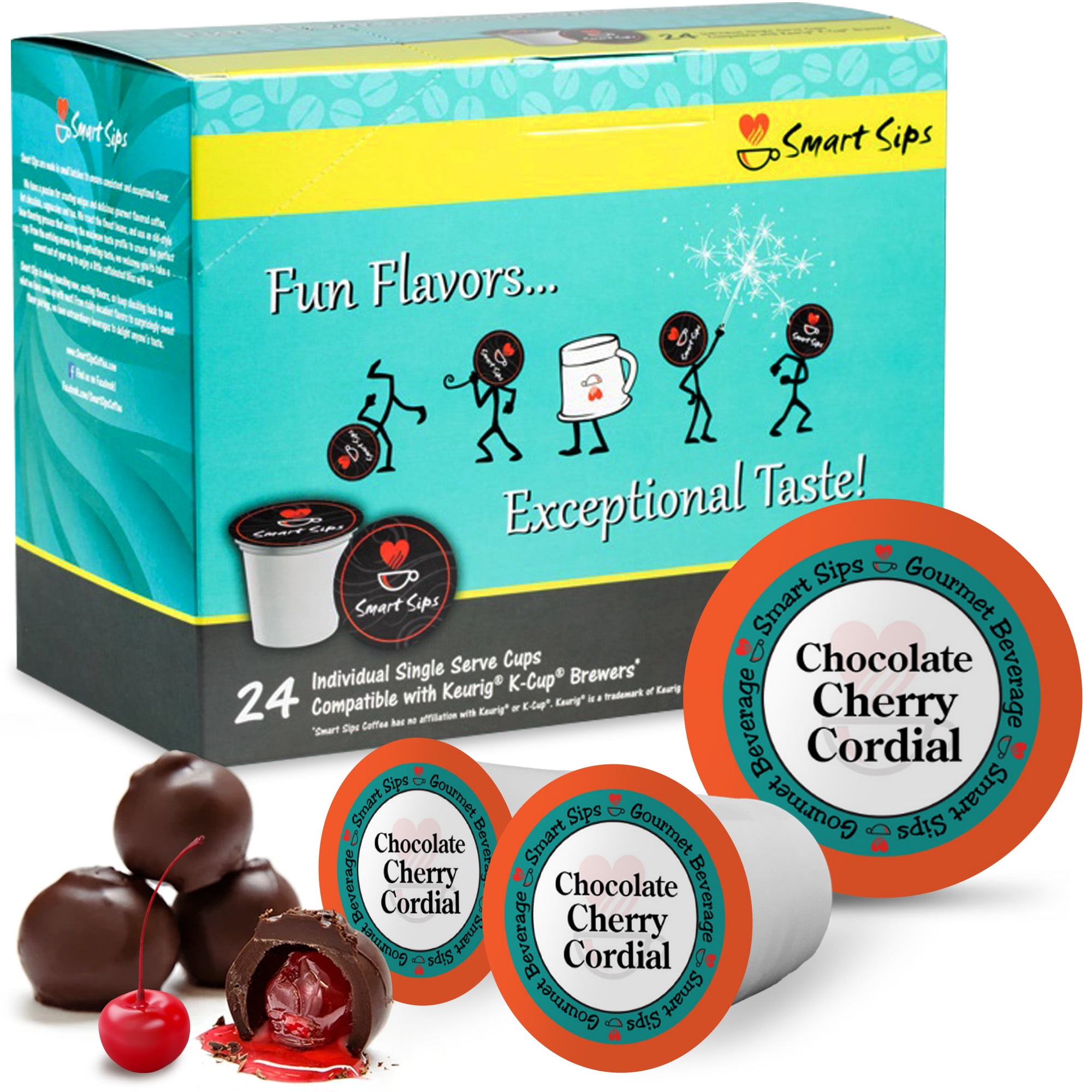 Chocolate Cherry Cordial Coffee, Medium Roast, Gourmet Flavored