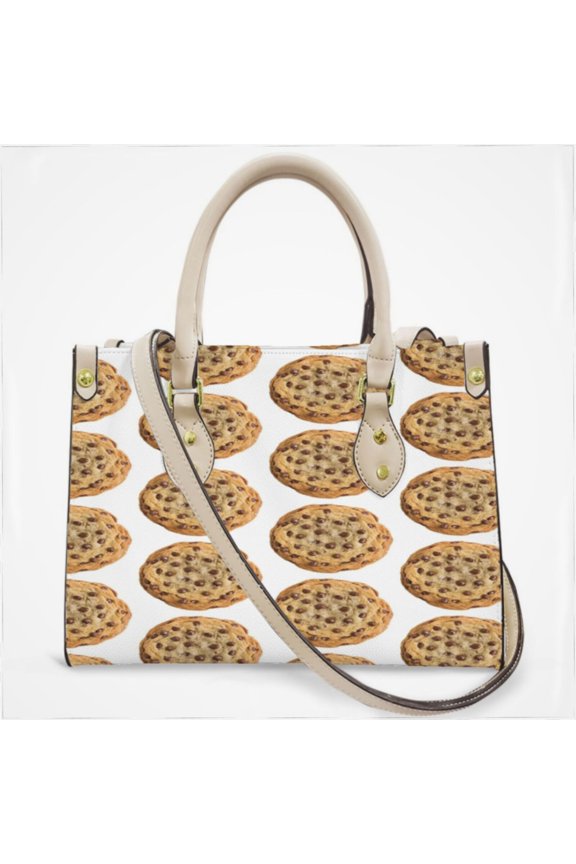 Chocolate Chip Cookie Cross Body Bags For Women Small Leather Female Handbags Fashion Top-Handle Totes