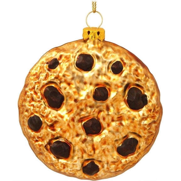 Chocolate Chip Cookie Glass Ornament