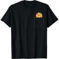thumbnail image 1 of Chocolate Chip Cookie In The Pocket T-ShirtPure cotton short-sleeved shirts for both men and women, 1 of 6