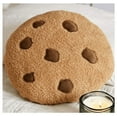 thumbnail image 1 of Chocolate Chip Cookie/ Pillow，Fun Round Throw Cookie Food Pillows,Patio Cushion Car Seats Cushion Floor Pillow Tatami Cushion for Living Room Bedroom Sofa - 2Pcs(11.02"), 1 of 9