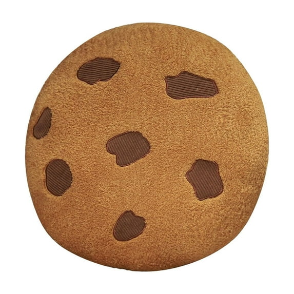 Chocolate Chip Cookie Shaped Throw Pillow, Realistic Design With Clear Patterns On Edges For Living Room Sofa, Comfortable And Versatile Decorative Cushion For Home Decoration