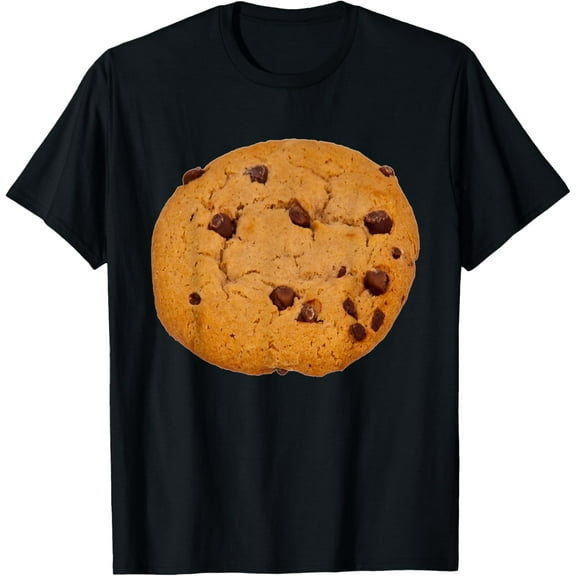 Chocolate Chip Cookie T-ShirtMen and women, Black T-shirt, size: Extra large