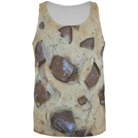 Chocolate Chip Cookies Chunks All Over Mens Tank Top Multi MD