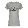 thumbnail image 1 of Chocolate Chip Cookies Design Shaped Tee Women's -Image by Shutterstock, 1 of 2