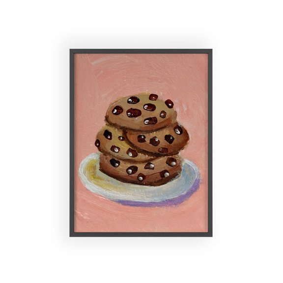 Chocolate Chip Cookies Poster, Unframed Paper Poster 8x10in
