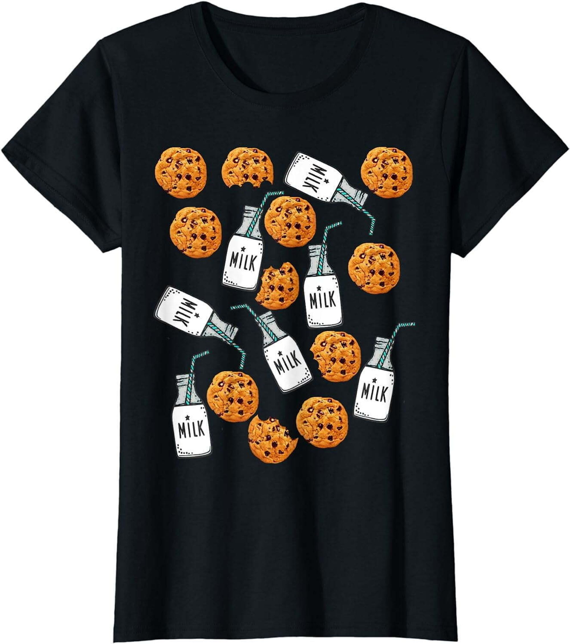 Chocolate Chip Cookies and Milk Funny Costume TShirt