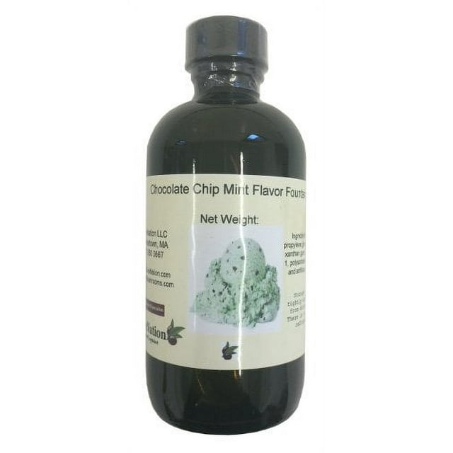 Chocolate Chip Mint Flavor Fountain, Water Soluble Flavoring for Ice