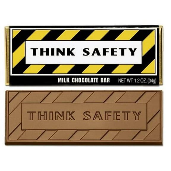 Chocolate Chocolate 310015 Think Safety Wrapper Bars - Pack of 50