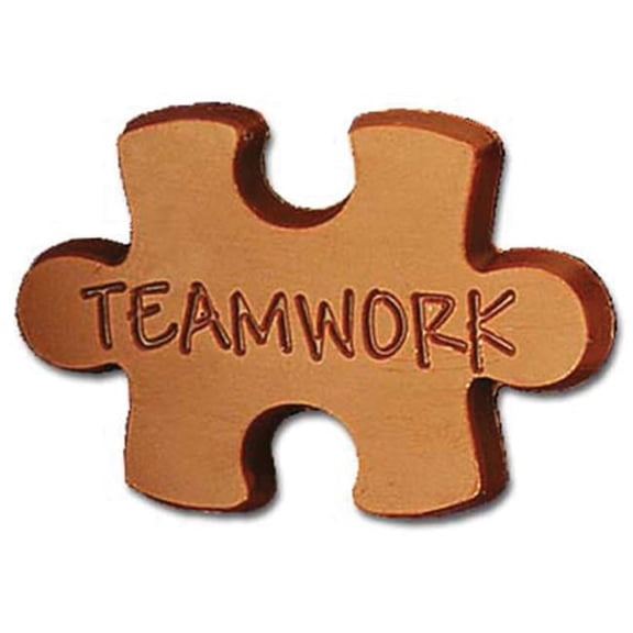 Chocolate Chocolate Teamwork Puzzle Piece - Pack of 50