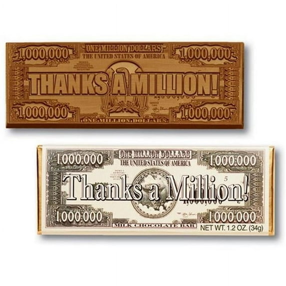 Chocolate Chocolate Thanks A Million Wrapper Bars - Pack of 50
