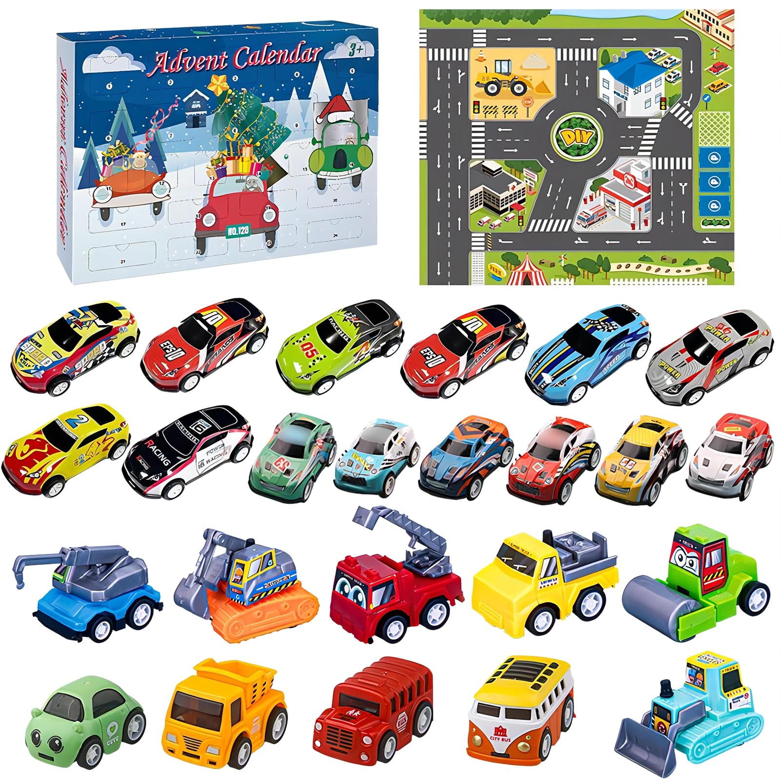 Chocolate Christmas Countdown Calendar Market 25 Battery Christmas