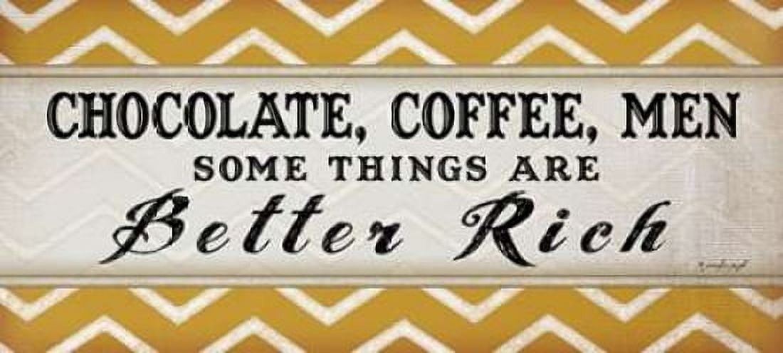 Chocolate Coffee IV Canvas Art - Jennifer Pugh (24 x 48)