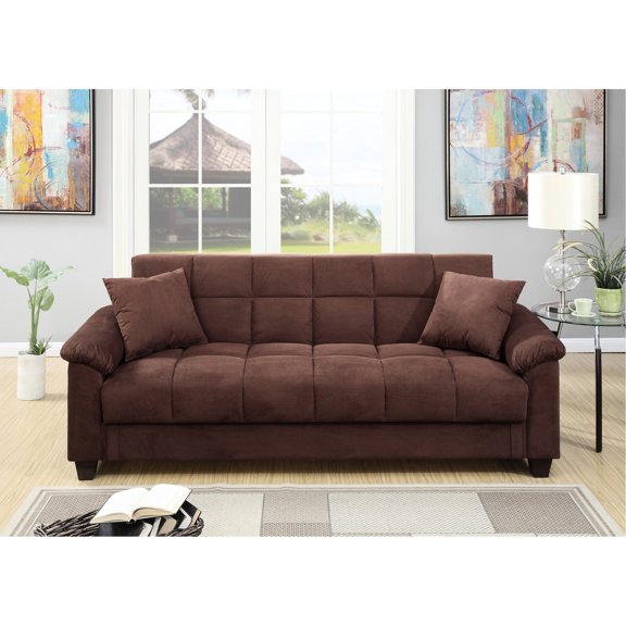 Chocolate Color Scheme | Transitional Style Sofa with Adjustable Design | Adaptable to Different Needs