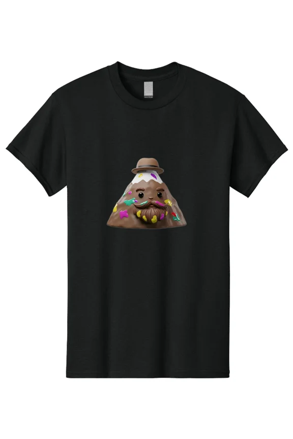 Chocolate-Cone Mens Graphic Tee, 100% Cotton, Casual Summer Wear