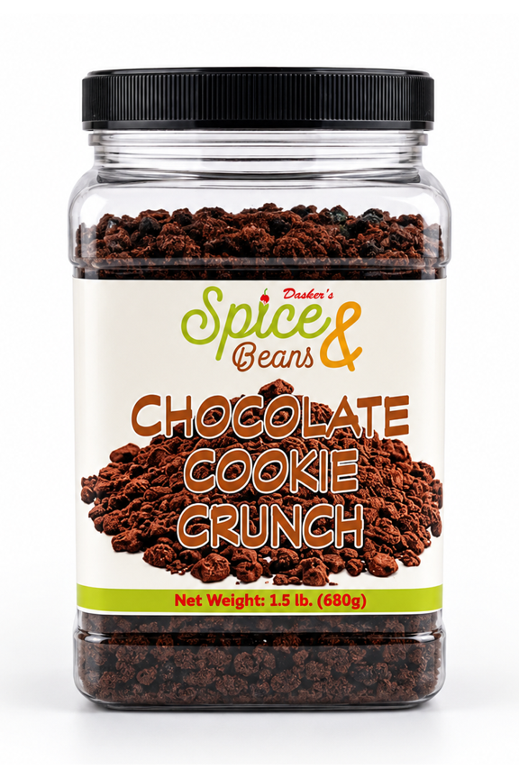 Chocolate Cookie Crunch | Ice Cream Topping & Cake Decoration | by Dasher's Spice & Beans | 1.5 lb