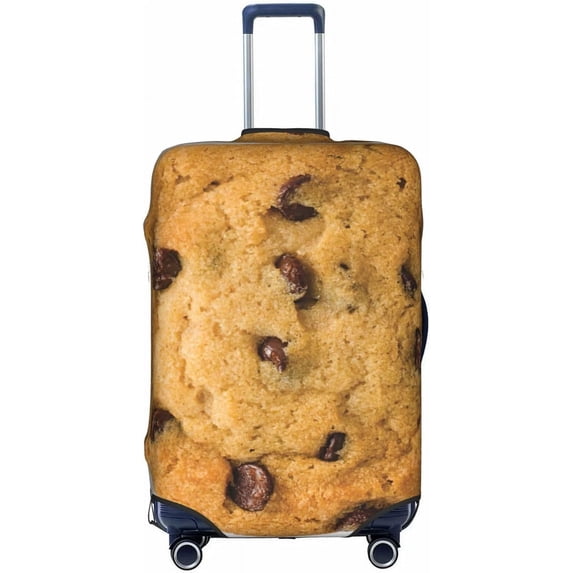 Chocolate Cookie Print Luggage Cover Washable Suitcase Anti-Scratch Suitcase Cover Protective Cover Fits 18-32 Inch