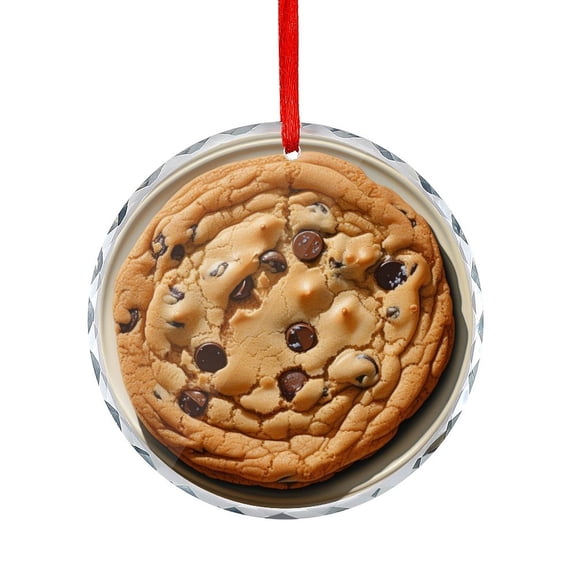 Chocolate Cookie Xmas Ornament Gift Exchange Present Ideas Funny Food Christmas Ornaments Crystal Hanging
