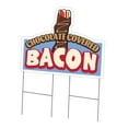 thumbnail image 1 of Chocolate Covered Bacon 24" x 36" Yard Sign & Stake | Advertise Your Business | Stake Included Double Sided Image | Made in The USA, 1 of 3