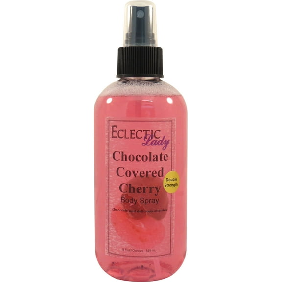Chocolate Covered Cherry Body Spray, Eclectic Lady, Hydrating Mist, Unisex (Double Strength), 8 oz