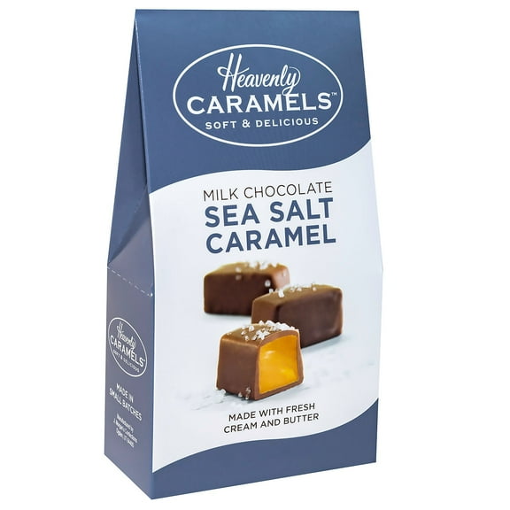 Chocolate Covered Sea Salt Caramel | Heavenly Caramels Bag | 4.2 oz