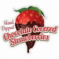 thumbnail image 1 of Chocolate Covered Strawberries 16" Decal Concession Stand Food Truck Sticker, 1 of 2