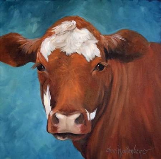 Chocolate Cow Canvas Art - Cheri Wollenberg (24 x 24)