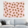 thumbnail image 1 of Chocolate Cream Strawberry Print Tapestry, Wall Tapestry Tapestry Wall Hanging, Tapestry Aesthetics for Bedroom Living Room College Dorm Decor, One Piece Tapestry(29" x 37"), 1 of 5
