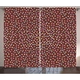 thumbnail image 1 of Chocolate Curtains 2 Panels Set, Polka Dot Glaze with Sprinkles Bonbons Sweets Tasteful Bakery Goods Kids Cartoon, Window Drapes for Living Room Bedroom, 108W X 63L Inches, Multicolor, by Ambesonne, 1 of 3
