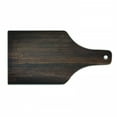 thumbnail image 1 of Chocolate Cutting Board, Aged Weathered Dark Timber Oak Wooden Planks Floor Image Country Life Carpentry, Tempered Glass Cutting and Serving Board, Wine Bottle Shape, Dark Brown, by Ambesonne, 1 of 1
