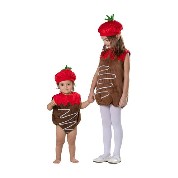 Chocolate Dipped Strawberry Costume -  Toddler Fruit Costume By Dress Up America