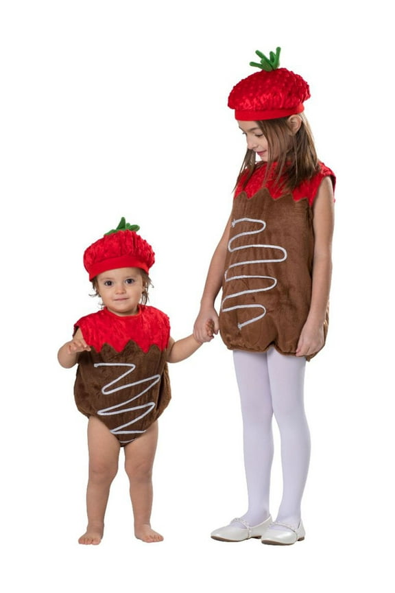 Chocolate Dipped Strawberry Costume - Toddler Fruit Costume By Dress Up America