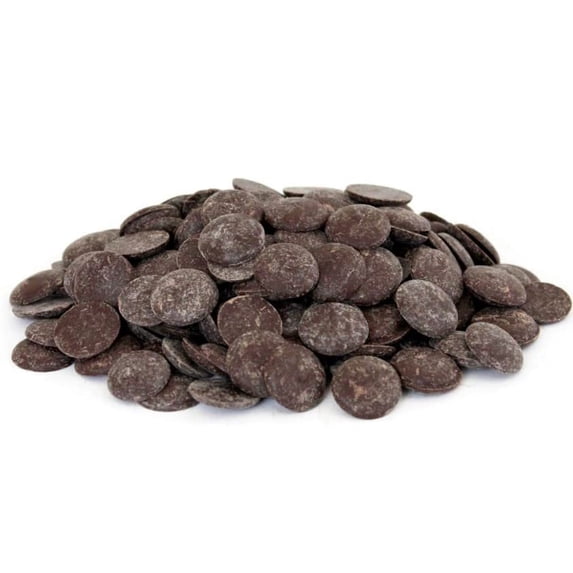 Chocolate Discs by Its Delish, 1 lb 16 Oz Bag Semi-Sweet Style Dark Chocolate For Baking & Confectionery, Pastry Chefs, Chocolatiers, Home Bakers & Sweet Snacking Non-Dairy, Vegan, Kosher Parve