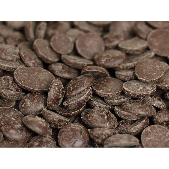 Chocolate Discs by Its Delish, 4 Lbs Bulk Semi-Sweet Style Dark Chocolate For Baking & Confectionery, Pastry Chefs, Chocolatiers, Home Bakers & Sweet Snacking Non-Dairy, Vegan, Kosher Parve