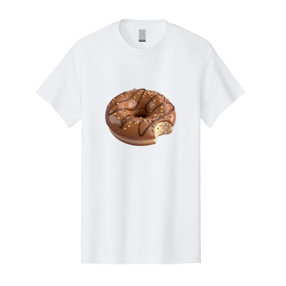 Chocolate-Donut-2 Mens Graphic Tee, 100% Cotton, Casual Summer Wear BAA301