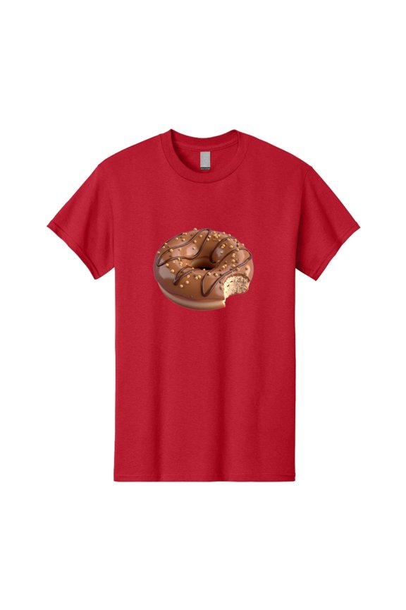 Chocolate-Donut-2 Mens Graphic Tee, 100% Cotton, Casual Summer Wear BAA301