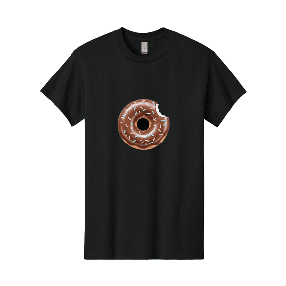 Chocolate-Donut-5 Mens Graphic Tee, 100% Cotton, Casual Summer Wear