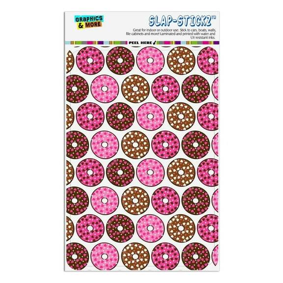 Chocolate Donuts with Heart Sprinkles Pattern Home Business Office Sign