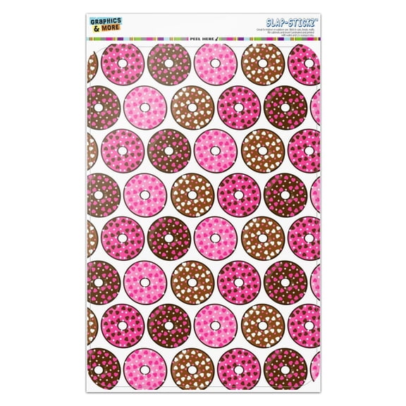 Chocolate Donuts with Heart Sprinkles Pattern Home Business Office Sign