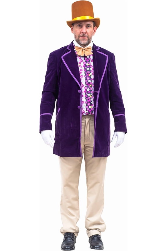 Chocolate Factory Owner Deluxe Halloween Cosplay Costume Set