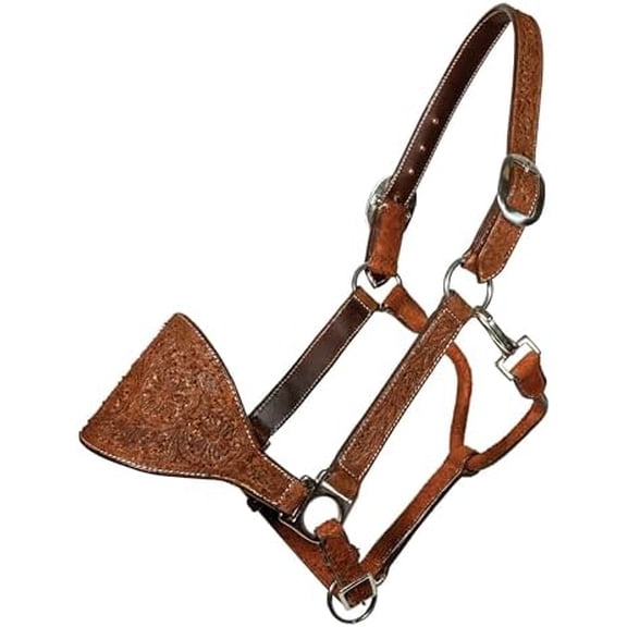 Chocolate Floral Roughout Bronc Halter | S$$Sport & Recreation Other