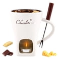 thumbnail image 1 of Chocolate Fondue Mug with Fork, Chocolate Melting Cup, Mini Chocolate Fondue Set Without Tealights, Ideal Gift for Date Nights Birthdays Anniversary Weddings, 1 of 7