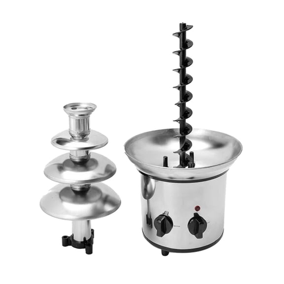 Chocolate Fountain, 4 Tiers Electric Melting Machine, Fondue Pot Set, for Chocolate Candy, Ranch
