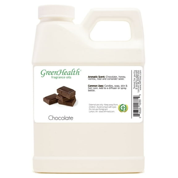 GreenHealth Chocolate Fragrance Oil 16 fl oz White Plastic Jug with Cap